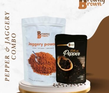 Natural Jaggery Powder and Kolli Hills Pepper Black pepper powder- coimbatore
