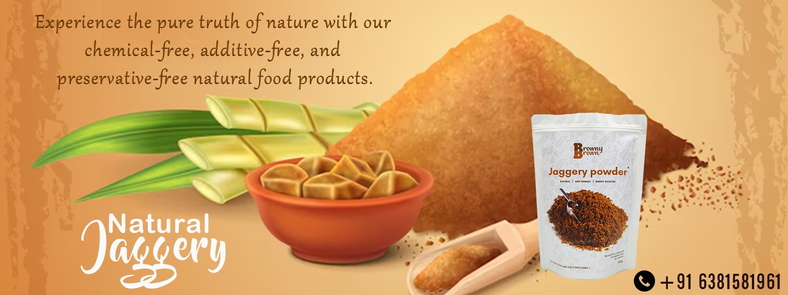 Buy Natural Jaggery Powder, Kolli Hills Pepper powder & Turmeric Powder - Online