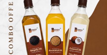 Combo Offer 9 wood pressed(Groundnut Oil 1lt+Coconut Oil 1lt+Gingelly Oil 1lt)