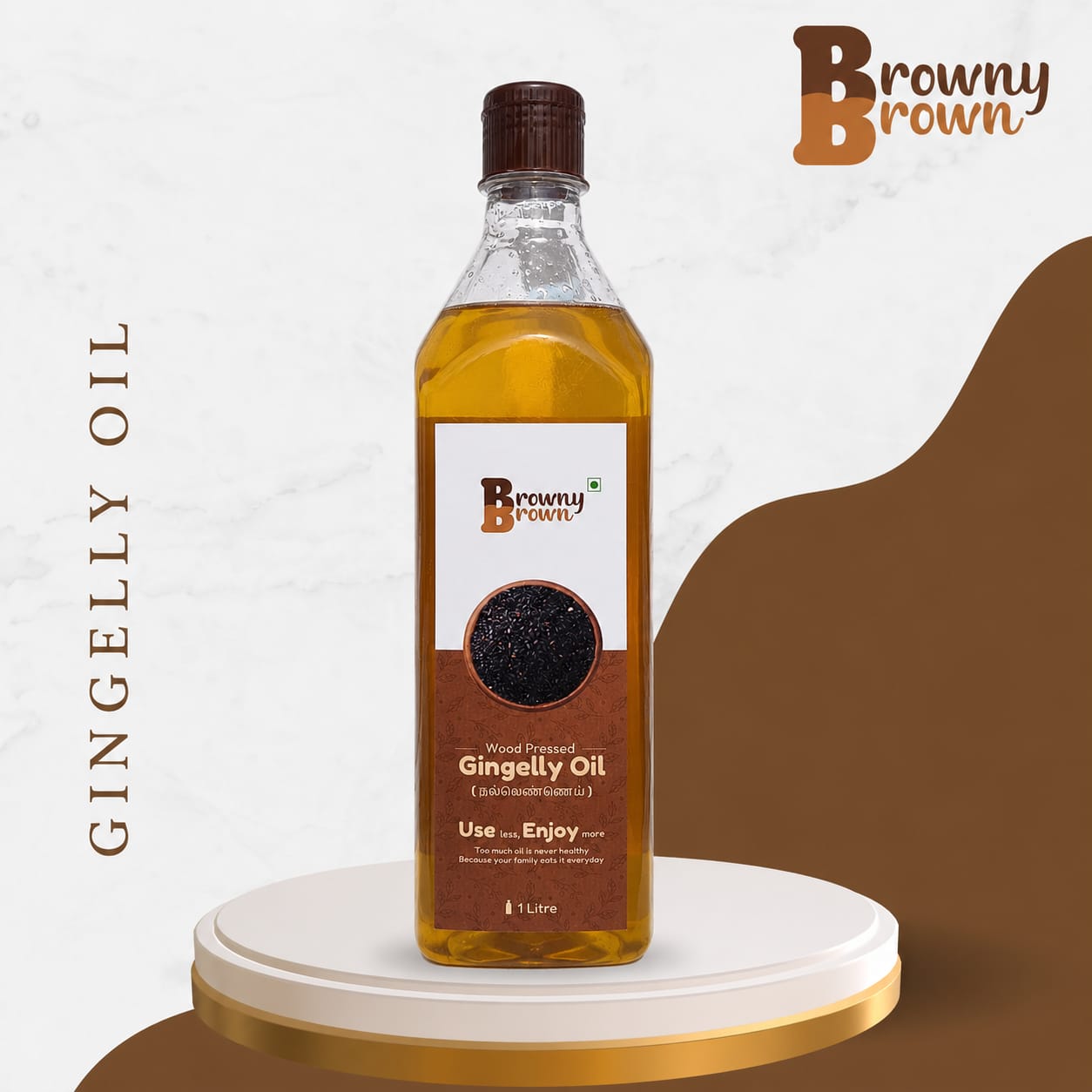 Wood Pressed Gingelly Oil 1 litre